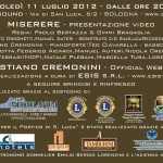 Cristiano Cremonini Tenore Opera Singer Cantante Lirico Bologna Invito presentazione Miserere