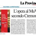 La Provincia di Cremona "Tenore all'Opera" recensione per MuVi Viadana