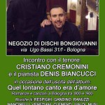 Cristiano Cremonini Tenore Cantante Lirico Opera Singer Tenor Bologna Locandina Presentazione negozio Bongiovanni