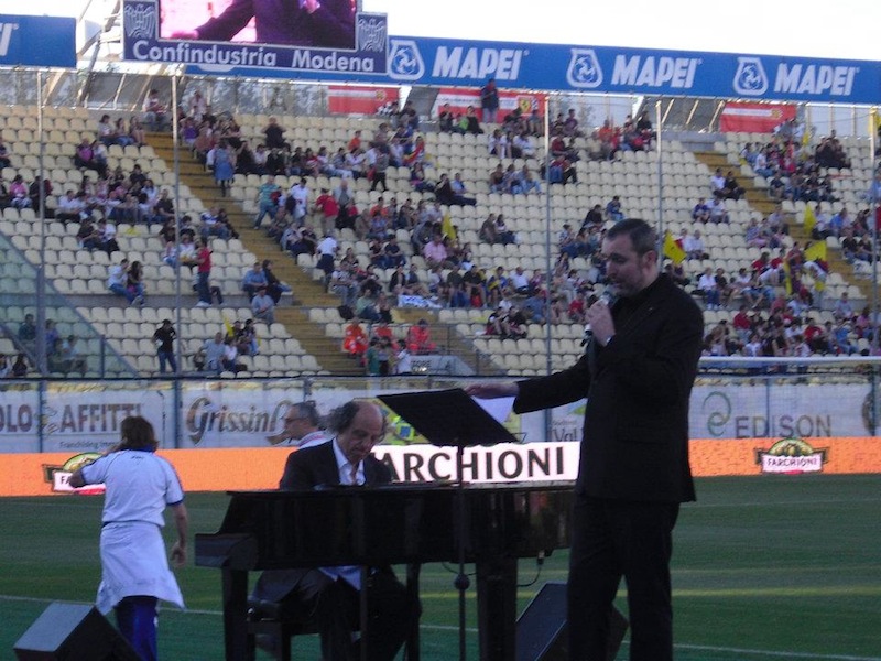 Cristiano Cremonini Tenore Cantante Lirico Opera Singer Tenor Bologna " CANTO DEL SOLE INESAURIBILE - F. Zanotti — presso Stadio Braglia.