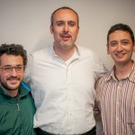Cristiano Cremonini con Alessandro Dal Monte e Gaetano Mastroiacono
