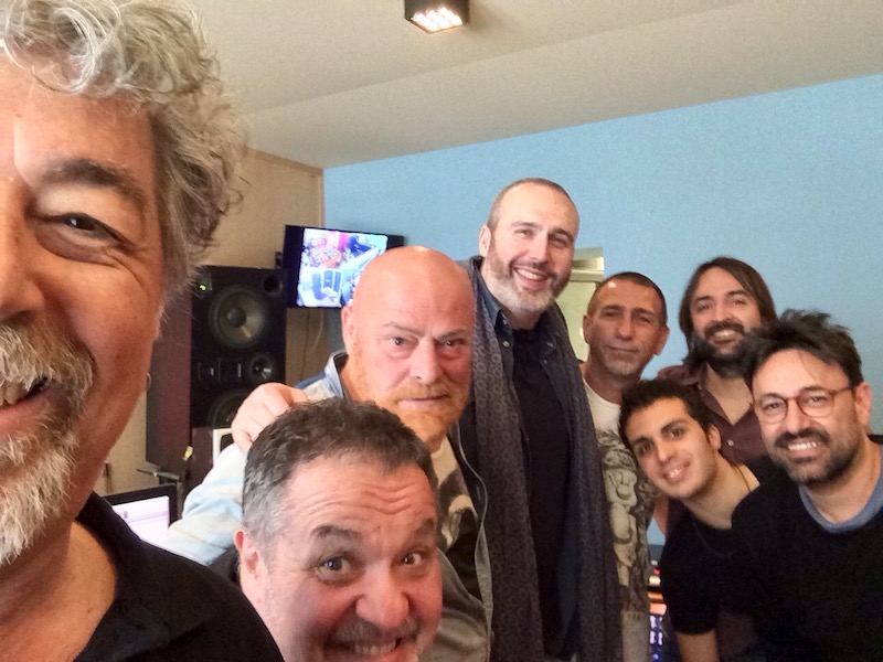 Cristiano Cremonini con il gruppo DallaBanda all'Over Studio di Bologna